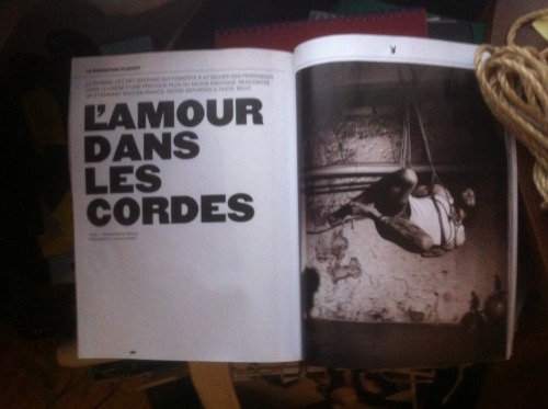 amaury-grisel-shibari: Un article sur moi dans le nouveau Playboy-France #1 décembre 2016 Michael Petcov-Kleiner raconte son expérience dans mes cordes  Photography : ©Amaury Grisel 2016 