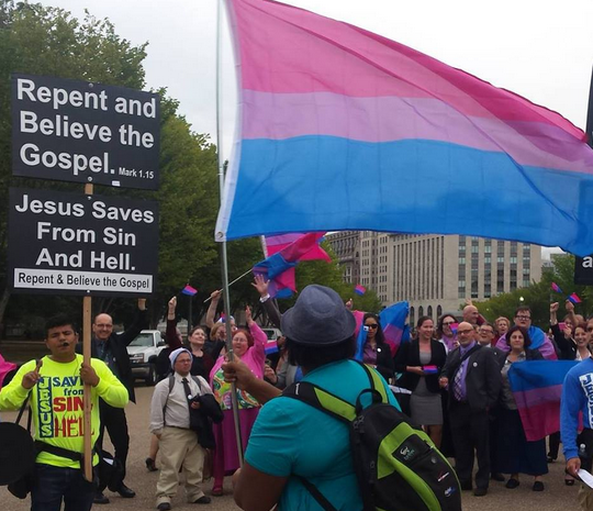 bi-trans-alliance:  September 21, 2015:  Impromptu bi rally at the White House during