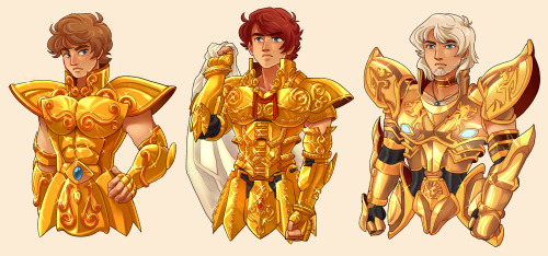 Saint seiya still has my heart and soul and I wanted to do some studies…Got some Aiolia armor