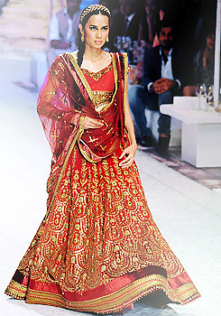 chippedcupofchai:J. J. Valaya’s lehengas for Bridal Fashion Week 2013