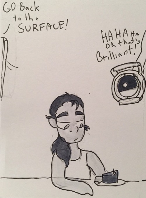 purplechromium:Happy birthday, Portal! Finally, Chell has her revenge