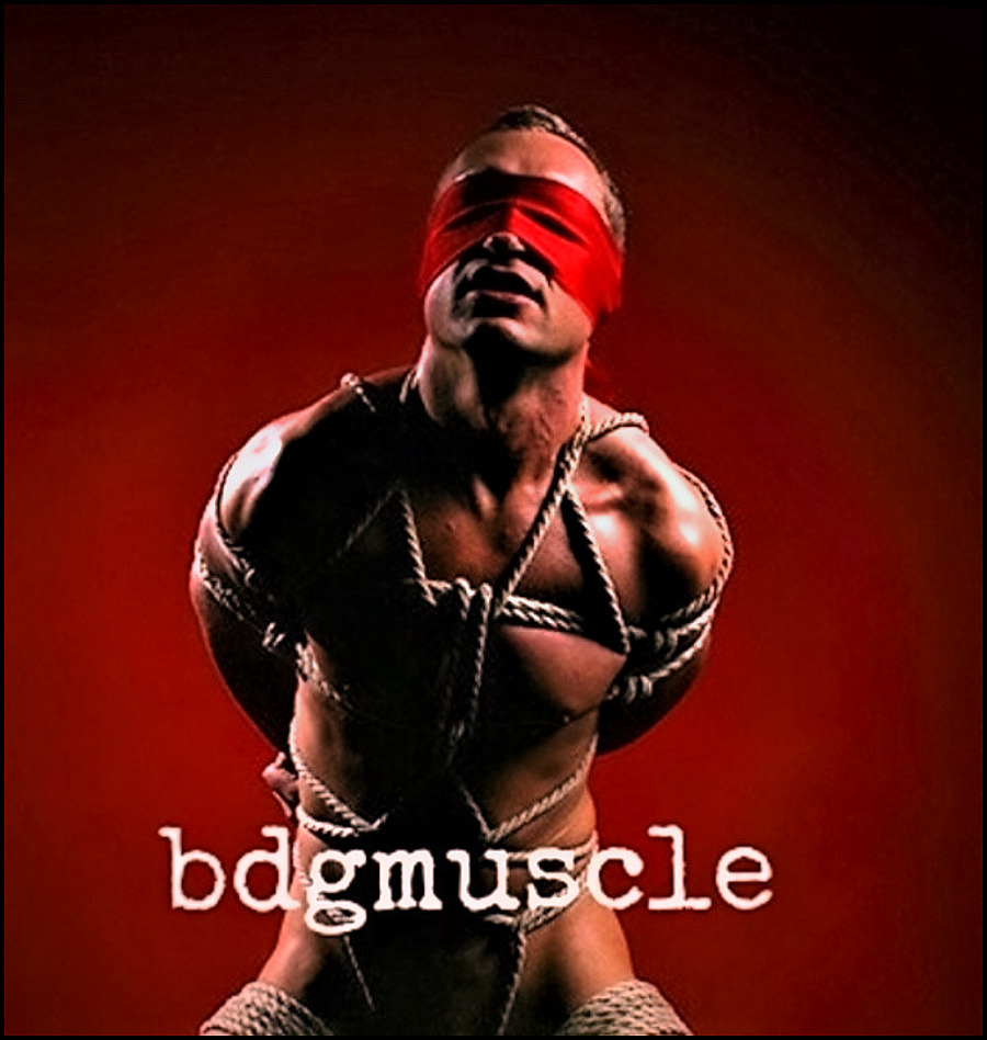 Muscular male bondage