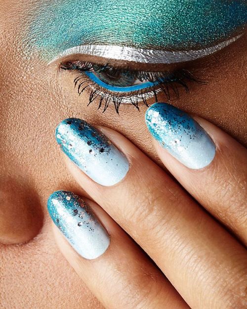 deborahlippmann:  Inspired by our very own Mermaid’s Dream. Get the look with On The Beach, Blue Orchid & Today Was A Fairytale. 📸 by @wendyhoperocks. 