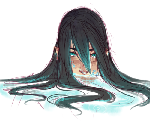 doodlesfromthebird:  Doodles from the new Free!69minute prompts!  [ Emoji, Umbrella, Flowers, Food/service, Different hair length ] 