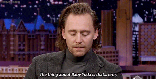 ‘You cry in this play, could you cry on command right now? I’ll set you up. Baby Yoda is so cute.’To
