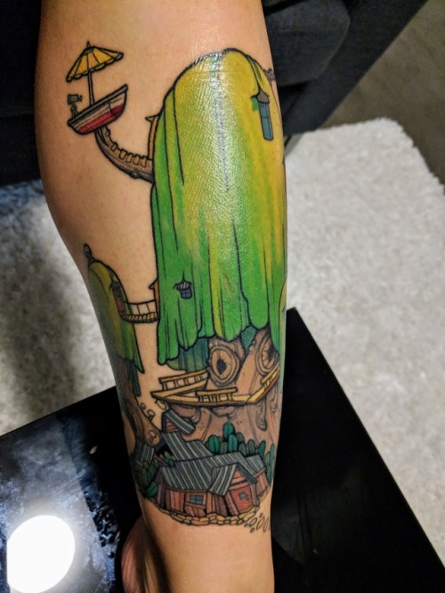 kooltattoos: Adventure Time (in progress) by Brandon Hildebrandt @ Dead Gods, Tigard, OR - Submitted