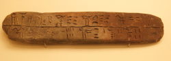 worldhistoryfacts:  A Linear B tablet from