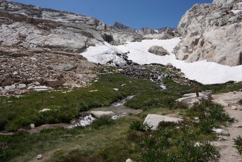 Views from the upper elevations of Mt Whitney, around Trail Camp