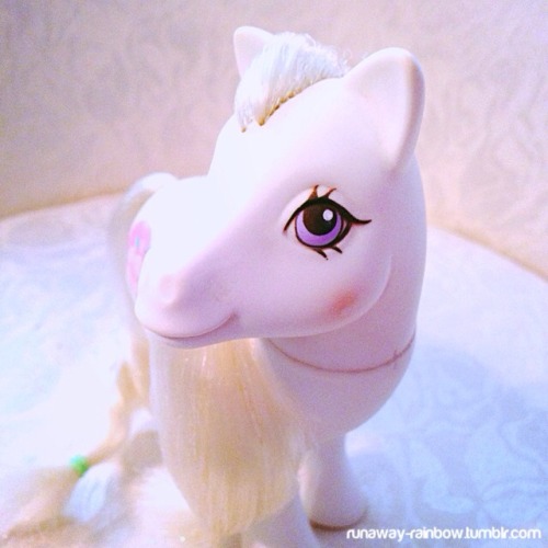 runaway-rainbow: Bridal Beauty! She’s pure white! So many of the other ponies I saw were in te