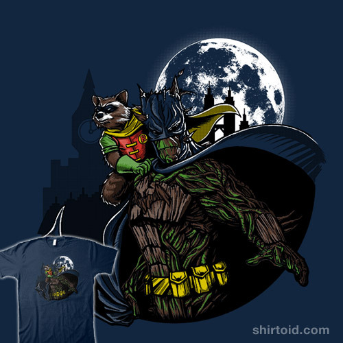 shirtoid:  Grootman & Rocket by DauntlessDS is ผ for a limited time at Qwertee