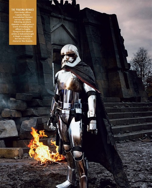 M. Gaul submitted: One of the characters in the upcomming Star Wars movie is a armored female c