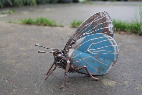 mymodernmet:  Artist Transforms Scrap Metal into Lifelike Animal Sculptures