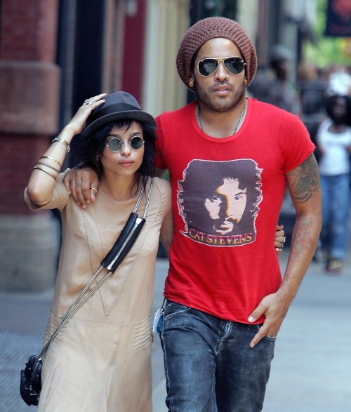 securelyinsecure:  Lenny & Zoe Kravitz  You will always be the greatest gift that God ever gave me. (x)  
