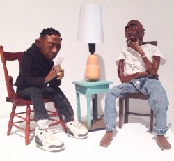 kendrickkilledmyvibe:  A student recreated Kendrick &amp; Pac’s convo at the end of TPAB.