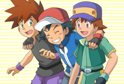 crazykatyfandommusings:  http://nyarths3.deviantart.com/art/3-Kanto-Trainer-493629861 