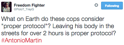 socialjusticekoolaid:    Happening NOW (12/24/14): ANOTHER black teenager has been gunned down in St Louis, just miles from Ferguson. 18-year old Antonio Martin was killed outside of a mobile gas station late Tuesday night. Details are still emerging,