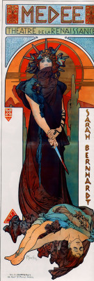 Artist-Mucha:  Medea, 1898, Alphonse Muchamedium: Lithography