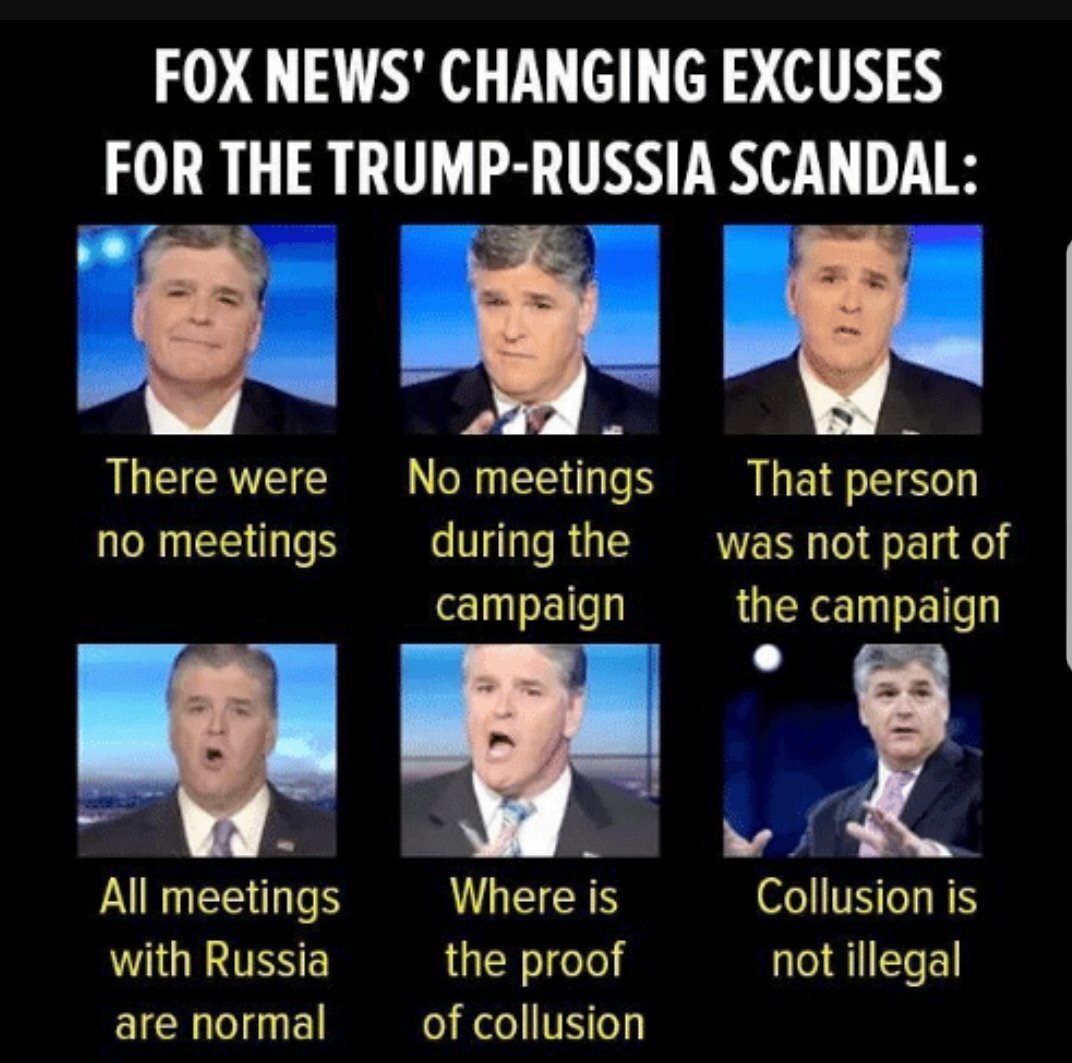 dragoni: Hannity’s Changing Excuses for Trump-Russia Scandal  #HannityLies #FoxLies