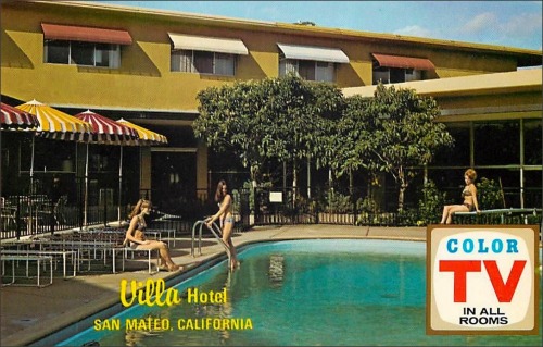 Villa Hotel pool view; San Mateo, California4000 SO El Camino Real, San Mateo, California Telephone;
