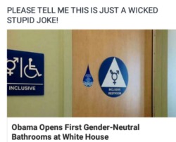 luciferblackk:  the-archmagister:  judal-is-my-spirit-animal:  theacenightwatch:  Someone: *makes something gender neutral* Assholes on Facebook: HOW DARE YOU THINK OF PEOPLE WHO AREN’T MEEEEE  I always support more bathrooms in public places.  This