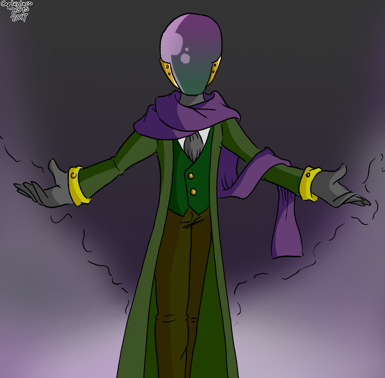 I redesigned Mysterio from Spiderman. He’s always been one of my favourite Spiderman