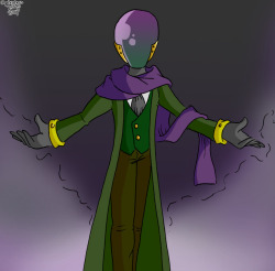 I redesigned Mysterio from Spiderman. He’s always been one of my favourite Spiderman villains, and I really hope he looks like this if he ever gets to be in a movie. 