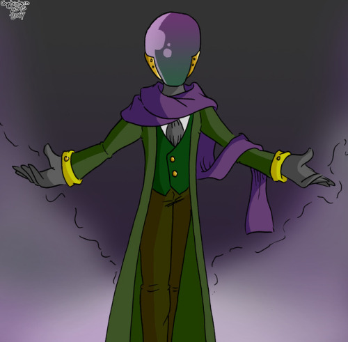 I redesigned Mysterio from Spiderman. He’s always been one of my favourite Spiderman villains, and I really hope he looks like this if he ever gets to be in a movie. 