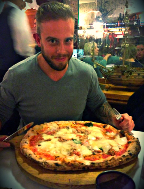 Tomorrow evening it’s Pizza Night !! i’ll be eating this monster … the only cheat meal of my week , and it’s ALWAYS Pizza ! !  Well , i’m Italian , we make the best Pizza in the World !  my mouth is watering right now
