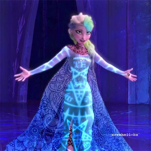 firequeensrules:  Elsa’s alternative looks :) 
