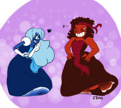 Icedoodles242:  Ru Making Sapph Blush~ Inspired By Cherubgirl ‘S And Jen-Iii ‘S