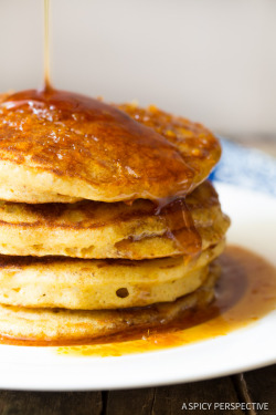 foodffs:  Cornmeal Pancakes with Orange SyrupReally nice recipes. Every hour.Show me what you cooked!