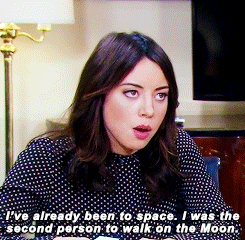 ilanawexler:  Parks and Recreation S07E11 | I’m getting ready to go on a big trip…to space.