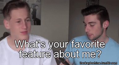 itsokaytoshine:  Aaron and Mitch do the boyfriend tag! Video here! 