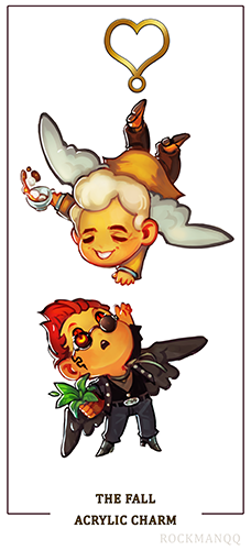 Good Omens Crowley and Aziraphale charms