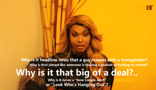 scorpiquarius:Amiyah Scott on her anger with the media perception and general judgment of transgen