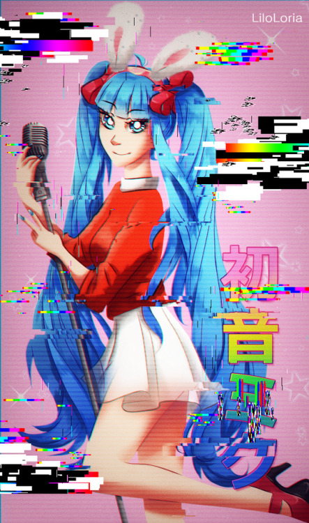 A glitch Miku Hello! I made a beautiful / glitch style hatsune miku fan art. I hope you like a lot! 