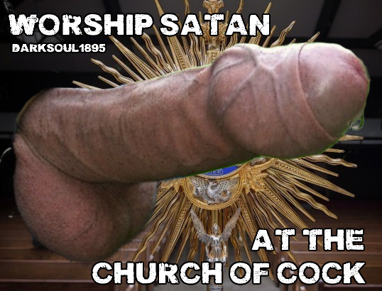 daddyworshiplove: darksoul1895: make me cum for Satan …. WickrMe @ damienman666