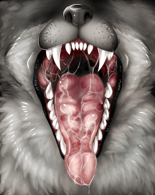 mawshot commission for  Rovel_von_Renard @ Furaffinity c:these are so fun to draw!Character belongs 