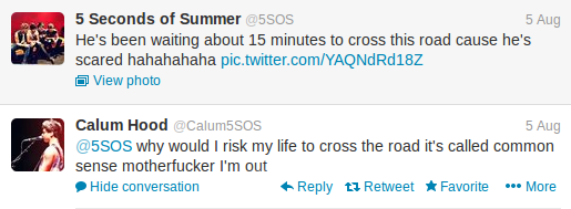 exceptionallyawkward17:  Calum Hood sassy tweet appreciation post. 