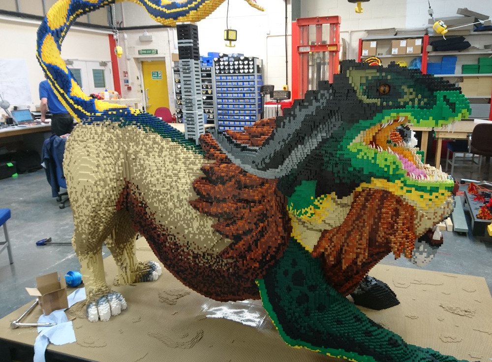 ignigeno: The chimera I designed for our new LEGO show. I cannot express how much