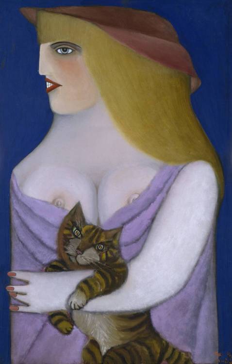 Richard Lindner Homage to a Cat 1952