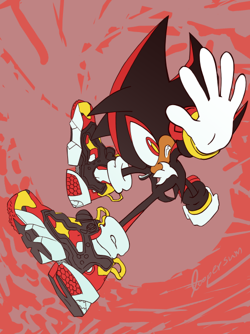 loopersum:Reebok Instapump Fury featuring Shadow the Hedgehog