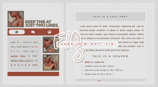 6rpt: THEME 010 ✱ FIG. as usual, i tried to make my codes as organized as possible, but there might