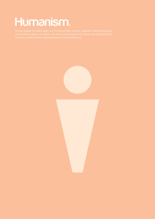 tuckfheman:Minimalist posters explain complex philosophical concepts with basic shapes
