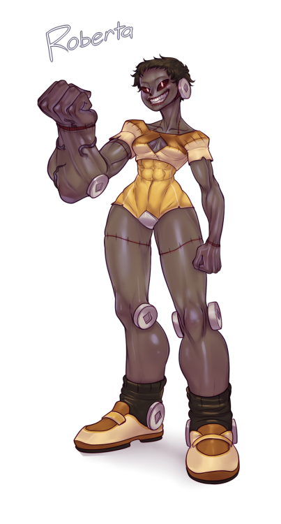 scikosis:  derekhetrickart:  Been working on my annual “draw a bunch of undead characters, I guess” kick. Touched up some older ones and made a couple new ones (〃・ω・〃)ノ~☆  Ayyy but Roberta tho Frankenstein monsters are important 