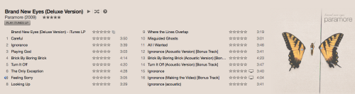 yelyahwilliams:  istillloveparamore:  Paramore on my itunes Look at how prettyyyyy it all is   I love the new iTunes. 