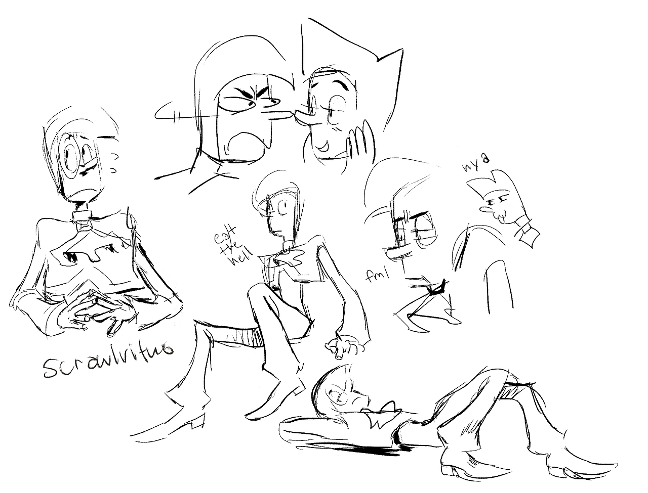scrawlvitus: tiny drawing from stream! follow me on picarto if u wana be notified