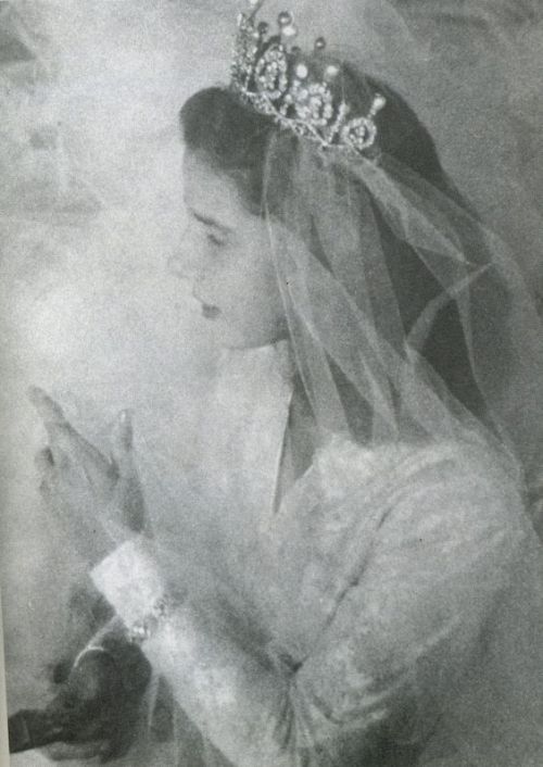 Cayetana, the late Duchess of Alba, when she wed her first husband in 1947