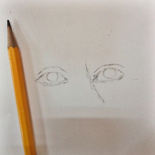 cafegrl: an outline of eyes ft. my cute shoes