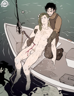 ~Support me on Patreon~A patron requested Hannibal as a gravely injured water spirit and Will as a passing fisherman who rescues him~